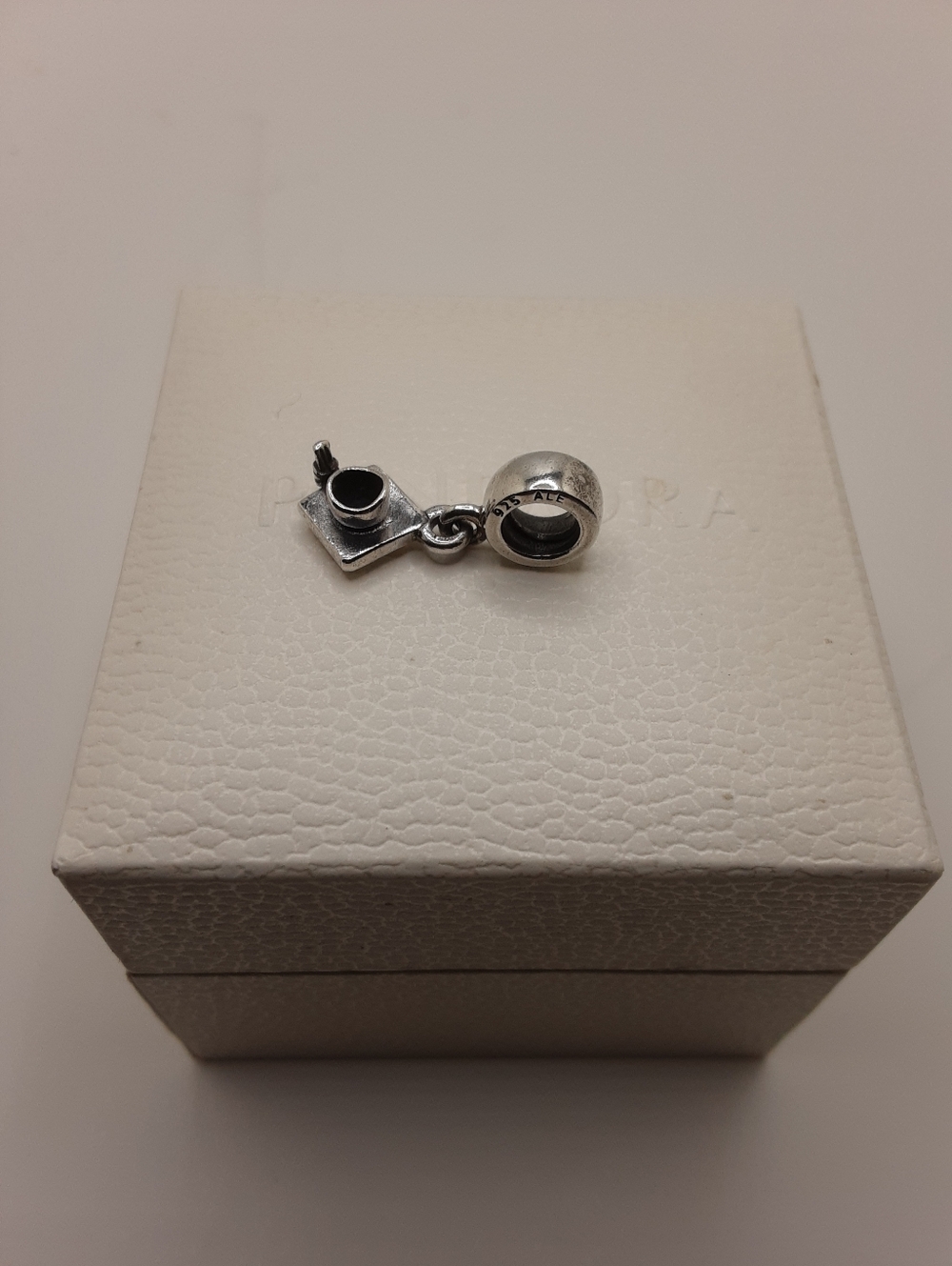 Authentic Pandora Sterling Silver Education Graduation Cap Dangle Charm - Picture 6 of 8